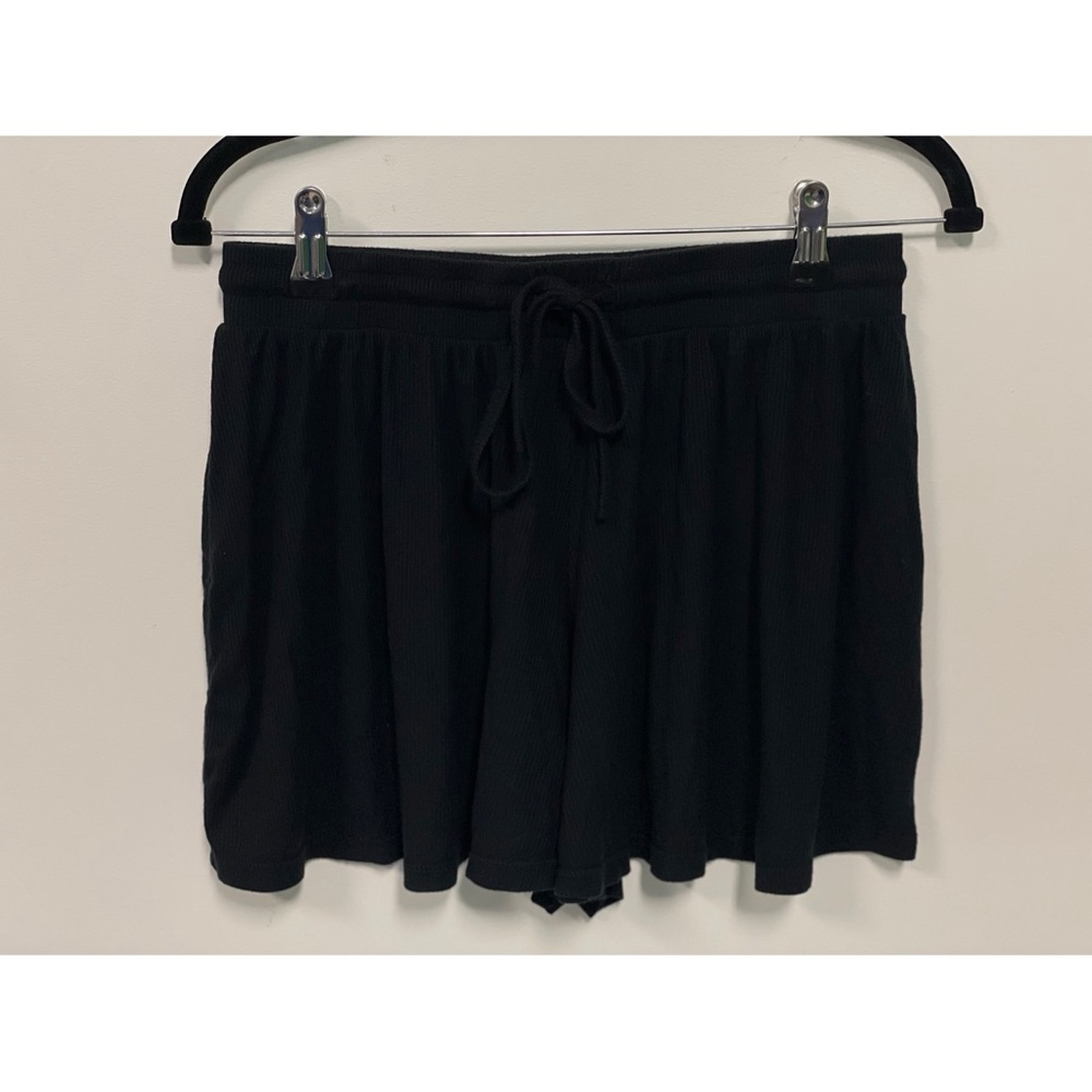Fashion Nova Ribbed High Rise Lounge Shorts Black Size M - Picture 5 of 6